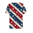 thumbnail image 4 of VerPetridure 4th of July Shirts for Women Funny Short Sleeve V-Neck Blouse Patriotic American Flag T Shirt, 4 of 5