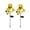 #0939-Yellow, variant on Kieccall Solar 4 Head Rose Light Artificial Flower LED Lamp 2 Pack Waterproof for Garden Patio Yard Outdoor Decorative Lighting