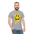 thumbnail image 4 of Dripping smiley face graphic tee Unisex Heavy Cotton Tee, 4 of 8