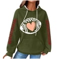 thumbnail image 1 of Camisas de Manga Larga Casual de las Mujeres Impresión No Estructurada Bolsillo Sudadera con Capucha para la Moda de Verano de Primavera, 1 of 5