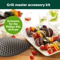 thumbnail image 2 of Philips Kitchen XXL Grill Master Accessory Kit for Twin Turbos Tar Model Air Fryers, Black, 2 of 2