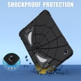 thumbnail image 2 of Kids Case for Samsung Galaxy Tab A9+ 11.0" 2023 SM-X210 / SM-X215 / SM-X216 with Pencil Holder, Lightweight Shockproof Stand Anti-Slip Rugged Silicone PC Case Cover for Boys Girls, Black, 2 of 8