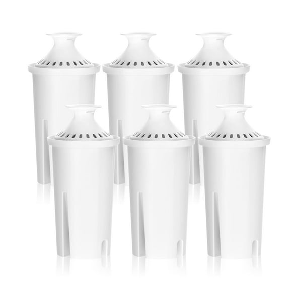 Filtro de agua para jarra con certificación NSF de Overbest, repuesto para jarras y dispensadores Brita®, Brita® Classic 35557, OB03, Mavea® 107007 y más, incluye 6 filtros