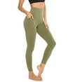thumbnail image 5 of Ramiter Womens Sweatpants Yoga Pants with Inner Pockets in High Waist Athletic Pants Tummy Control Stretch Workout Yoga Legging S,Green, 5 of 5