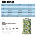 thumbnail image 5 of Lsque Corn On The Leaves Print Men's Cotton Blend Sleeveless Muscle Shirts (S-3XL)- Moisture Wicking, Odor Protection, UPF 30+,X-Large, 5 of 8