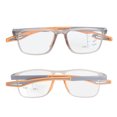 thumbnail image 4 of Lightweight Anti Blue Light Reading Glasses Sport Non Slip Presbyopic Eyewear Transparent Grey Frame Tea Leg +2.00 Diopter, 4 of 9