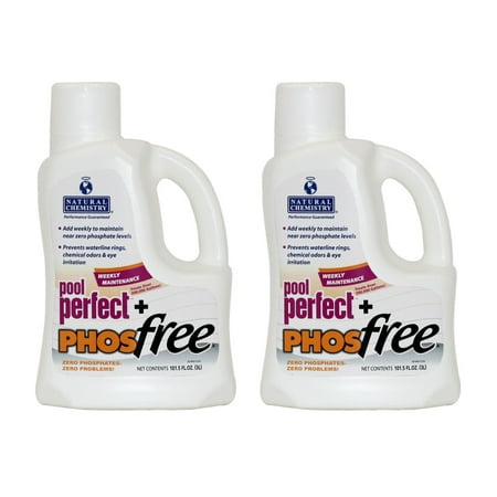 Natural Chemistry Cover - Natural Chemistry Spa Swimming Pool Perfect Plus PHOSfree, 3 Liters (2 Pack)
