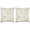 thumbnail image 2 of SAFAVIEH Elita Geometric Pillow, 18" x 18", Multi/Cream, Set of 2, 2 of 4