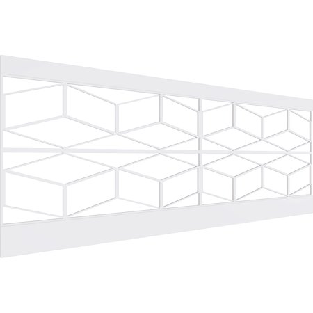 Ekena Millwork 36 H x 94 1/2 W Pueblo PVC Wainscot Paneling Kit