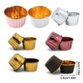 thumbnail image 2 of Paquete de 100 Cupcake Liner Mold Pastelería Postre Galletas Pastel Taza Bandeja Envolturas Comedor Hotel Café Cocina Herramienta para hornear Herramientas y accesorios para hornear café dorado Advancent HA067404-06, 2 of 6