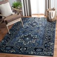 thumbnail image 2 of SAFAVIEH Vintage Hamadan Dania Oriental Area Rug, Blue/Grey, 8' x 8' Square, 2 of 10