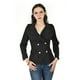 thumbnail image 1 of Saco tipo tweed con botones Roman Fashion /Juvenil, 8056 (Negro) negro CH, 1 of 4