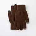 thumbnail image 4 of YAYUBA White Gloves,Women Winter Thermal Riding Gloves Knitted Wool Mittens for Cold Weather And Warmth Comfort,Coffee, 4 of 5