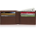 thumbnail image 2 of Genuine Leather Slim Bifold Wallets For Men - Mens Wallet RFID Blocking Holiday Gifts For Men, 2 of 4