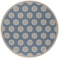 thumbnail image 2 of SAFAVIEH Outdoor LND181N Linden Collection Cream / Blue Rug, 2 of 6