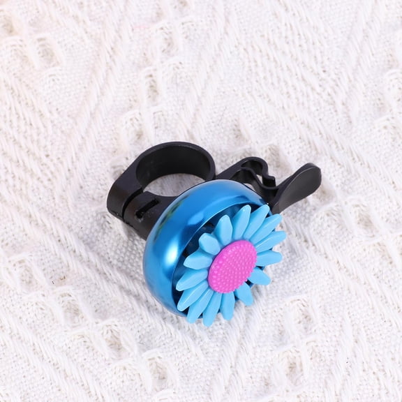GOOHOCHY 1Set Ring Bell For Bicycle Blue Sunflower Shaped For Kids Bikes Cycling