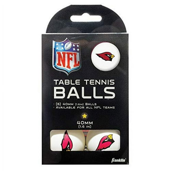 Pelotas de tenis de mesa Franklin Sports Arizona Cardinals NFL
