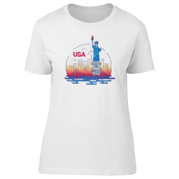 Usa Lovers Statue Of Liberty Tee Women's -Image by Shutterstock