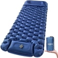 thumbnail image 1 of WANNTS Colchoneta para dormir, colchoneta inflable ultraligera para acampar, bomba incorporada, lo último para acampar, senderismo, Airpad, bolsa de transporte, kit de reparación, colchoneta para acam, 1 of 5