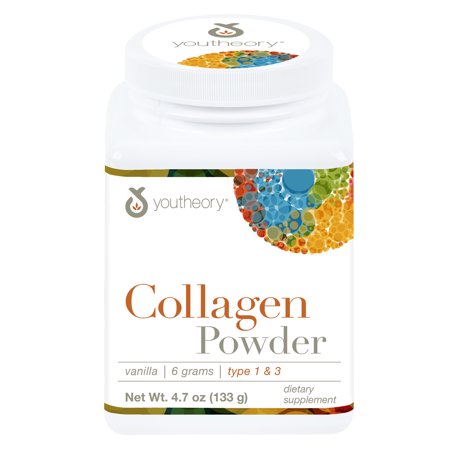 Youtheory Collagen Powder with Biotin and Vitamin C, Natural Vanilla Flavor, 4.7 (Best Biotin And Collagen Vitamins)