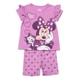 thumbnail image 4 of Minnie Mouse Girls 2 Piece Shorts and Short Sleeve T-Shirt Set Orchid, 4T, 4 of 5