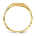 thumbnail image 2 of Real 14kt Yellow Gold 7.5x8.5mm Closed Back Heart Signet Ring Size: 6; for Adults and Teens; for Women and Men, 2 of 5