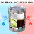 thumbnail image 2 of 12oz Tumblers Orange Green White Checkerboard Checkered Vacuum Insulated Stainless Steel Travel Tumbler Cups Mug with Lid and Straw for Beer,Coffee,Beverages with Cleaning Brush for Cold Hot Drinks, 2 of 5
