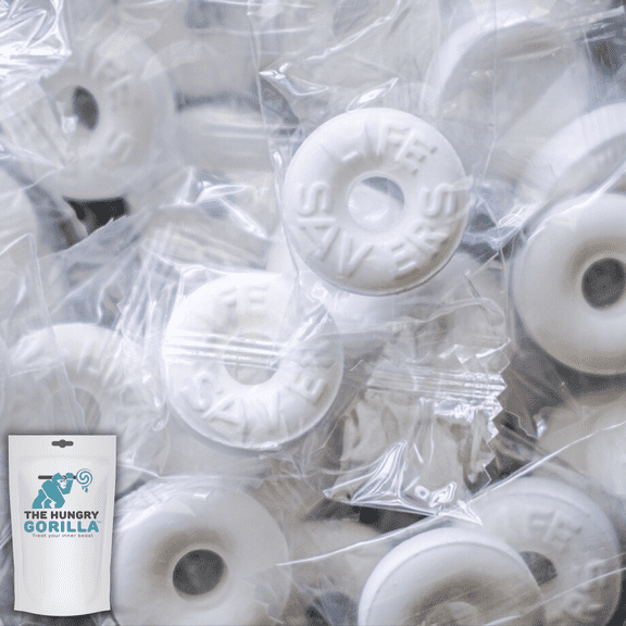 Lifesavers Pep-O-Mint Bulk Candy - Fresh Breath Hard Mints, 3lb Party and Office Sharing Bag - The Hungry Gorilla