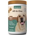 thumbnail image 1 of Suplemento Todo en Uno para perros Omega 3, 6, 9 Apoyo Articular Digestión Piel 120 Masticables NaturVet NV-677666S, 1 of 2