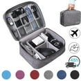 thumbnail image 2 of Digital Storage Bag Waterproof Cable Electronic Organizer Portable USB Data Line Charger Plug Storage Bag Travel Cable Organizer Red, 2 of 6