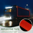 thumbnail image 5 of Uxcell Reflective Tape Strong Adhesive Safety Warning Reflector Tape, Waterproof Conspicuity for Trailers Trucks Red 10 Feet x 6 Inch, 5 of 6