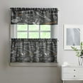 thumbnail image 2 of Kitchen Food Cooking Chef 3-Piece Kitchen Curtains Set Kitchen Curtains Sets with Valance for Windows Rod Pocket Machine Washable Kitchen Decor Decorations (54"x18"+2x27.5"x24"), 2 of 6