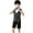 hwj# Black130, variant on Huowey Boys Formal Dresswear Suit Sleeveless V Neck Button Down Sparkly Sequin Vest Dress Shirt Shorts Bowtie Performance Stage Party Show For Kids Outfits Vacation Dailywear,Blue,5-6 Years