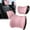 🔥 Pink, variant on Msgweeeg Ergonomic Car Lumbar Support Pillow Neck Headrest Cushion Memory Foam Portable Back Support Seat Cushion Adjustable Strap Breathable Cover for Neck Back Pain Relief