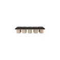 thumbnail image 6 of Meridian Furniture Pavilion Black Boucle Fabric Bench, 6 of 6