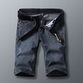 thumbnail image 6 of Summer Men Short Denim Jeans Thin Casual New Cool Pants Short Elastic Daily High Quality Trousers New Arrivals, 6 of 7