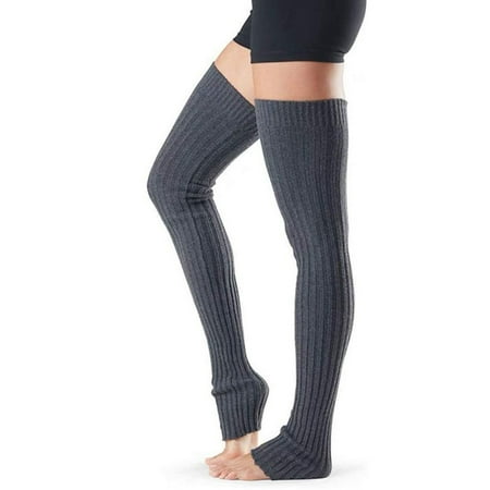 

pxiakgy socks for women leg warmer women thigh high tie cable knit crochet long boot socks yoga leg grey + s
