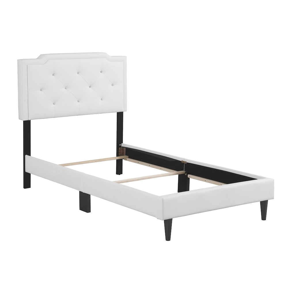 Glory Furniture Deb Twin Bed in White Color