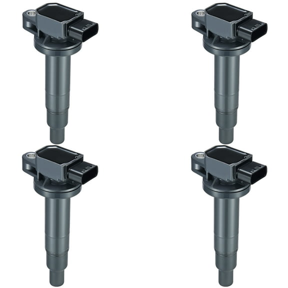 BDFHYK Ignition Coil Pack Set of 4 Compatible with Toyota Scion xA xB EchoPrius Prius C Yaris 1.3L 1.5L L4, Replacement for UF316 90919-02240 UF316T