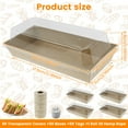 thumbnail image 2 of 50Pcs Paper Dessert Boxes Set with Clear Lids Oil Proof Charcuterie Boxes Leak Proof Cake Storage Box for Sandwiches Cakes Pastries, 2 of 11