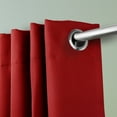 thumbnail image 2 of Domovina Premium Grommet Curtain-Color:Red,Size:96" x 96", 2 of 4
