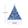 thumbnail image 3 of Fuzoiu Blue Mandala Harmony Print Santa Hat Christmas Hat for kids,Santa Hats with Pompom, Unisex Xmas Holiday Hat for Christmas New Year Festive Party Supplies, 3 of 6
