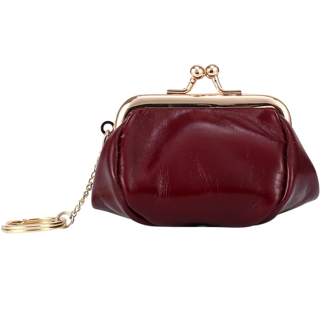 EeaseCA 1 Pce Pochette Rétro en Cire d'Huile pour Pièces de Monnaie Accessoires Numériques Boîte de Rangement pour Pièces de Monnaie pour Femmes (Verre)
