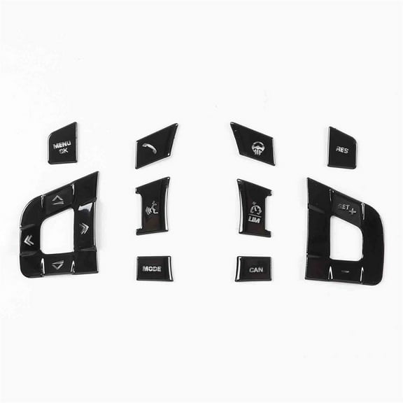 Zyutaosan Black Alloy Steering Wheel Button For Jaguar Xe Xf F-Pace F-Type 2013-23