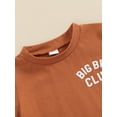 thumbnail image 4 of Big Little Brother Matching Outfit Baby Boy Short Sleeve Letter Print T Shirt Tops and Shorts Sets Summer Clothes, 4 of 7
