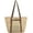C-light Brown, variant on Kukuzhu Straw Beach Bag, Summer Woven Tote Bag Large Shoulder Handbag Straw Purses and Handbags for Women Vacation