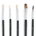 thumbnail image 3 of 15 Piece Natural Hair Art Artist Paint Brush Brushing Tool Set Wooden Handle Wood, 3 of 7