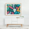 thumbnail image 3 of Vibrant Tropical Leaf Medley Pattern - Drawing Unframed Wall Art Print 6 x 8 inches, 3 of 4