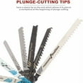 thumbnail image 4 of Jig Saw Blade Set, U-Shank Design, High Carbon Steel, Fast Cutting, Clean Cuts, Wide Compatibility, T-Shank Blades, Durable, Precisely Ground Teeth, Storage Case Included, For, 4 of 5
