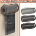 thumbnail image 2 of Wall Mounted Garbage Trash Bag Holder Dispenser Storage Box Bathroom Organizer, 2 of 4